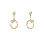 Juste un Clou Earrings, Double, Paved