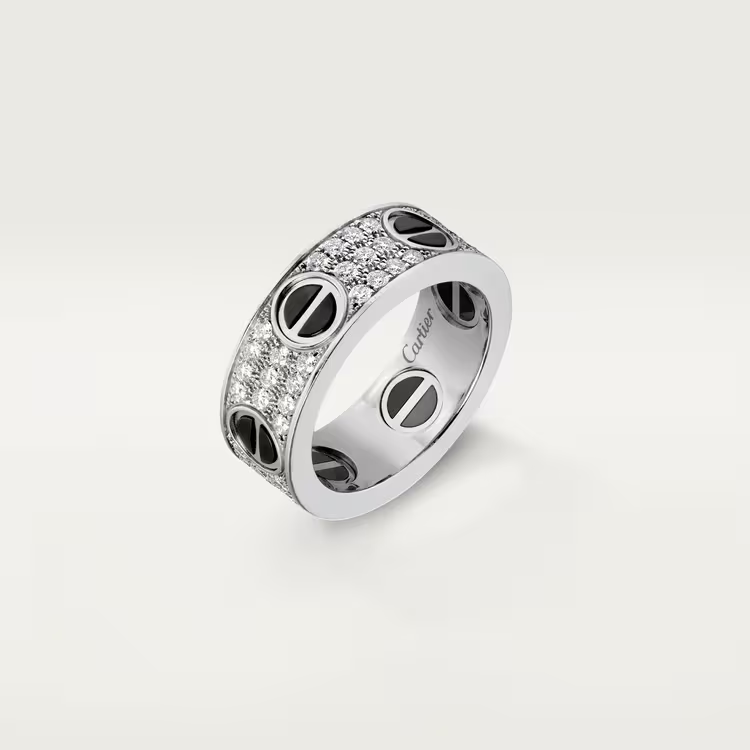 Love Ring, Classic Model, Paved, Ceramic - Image 3