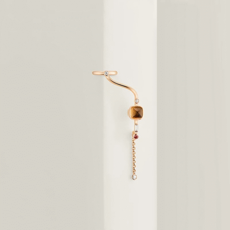 Planètes & Météores Left Single Dangle Earring