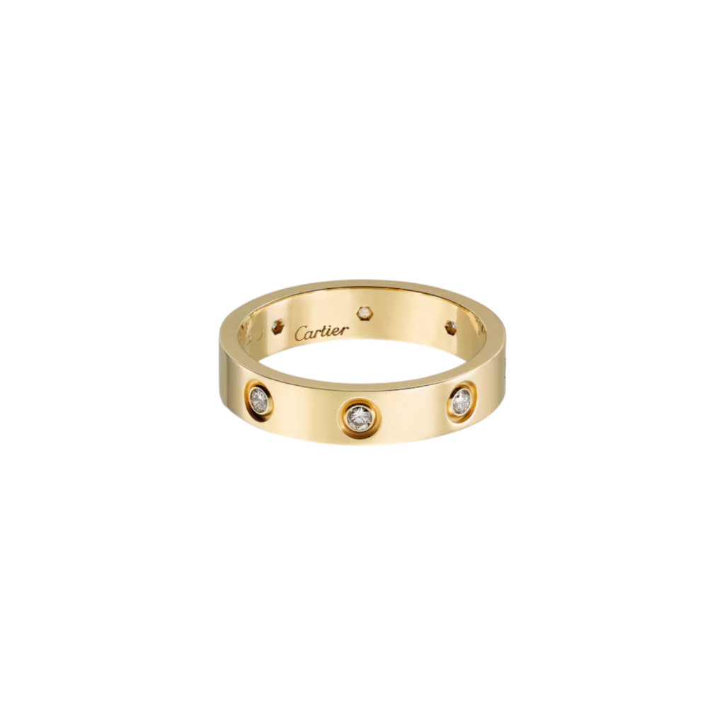 Love Ring, Small Model, 8 Diamonds