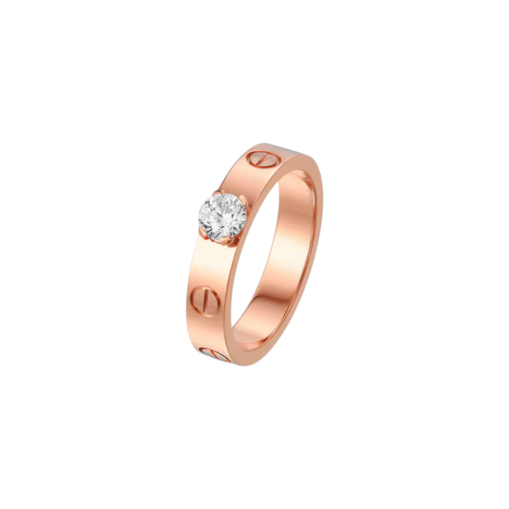 Love Solitaire, Brilliant-cut Diamond, 0.50 ct