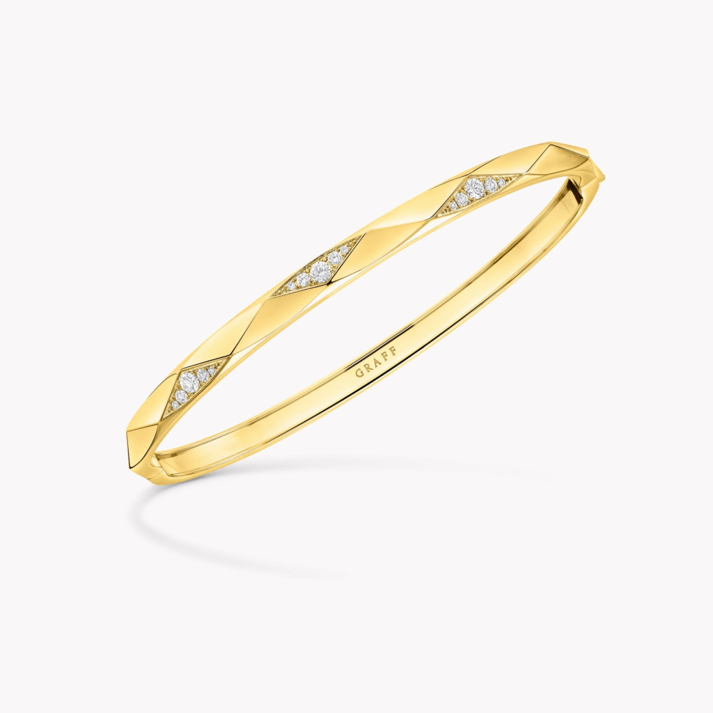 Laurence Graff Signature Faceted Pavé Diamond Bangle