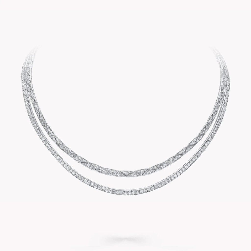 Laurence Graff Signature Faceted Double-Strand Chain Necklace