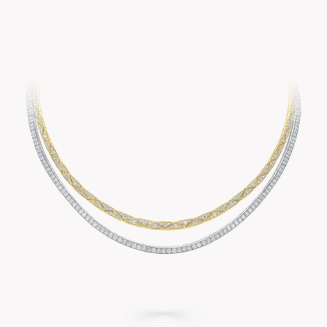 Laurence Graff Signature Faceted Double-Strand Chain Necklace