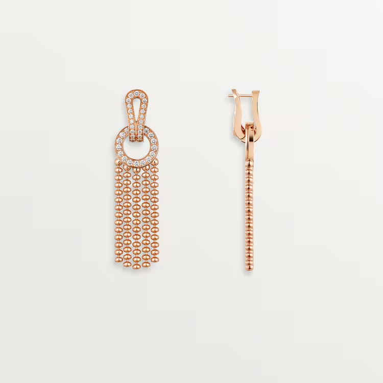 Agrafe Earrings, Half-Paved - Image 2